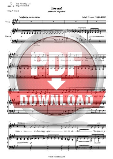 Denza, Luigi: Torna!