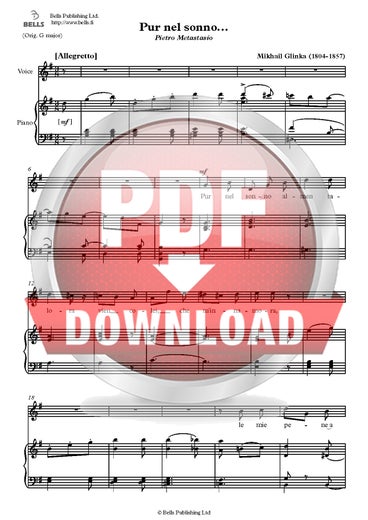 Glinka, Mikha&iuml;l: Pur nel sonno