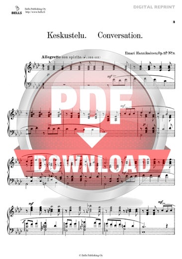 Hannikainen, Ilmari: Conversation, Op. 11b No. 3