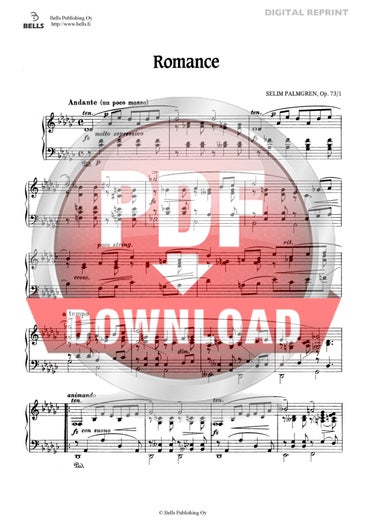 Palmgren, Selim: Romance, Op. 73 No. 1