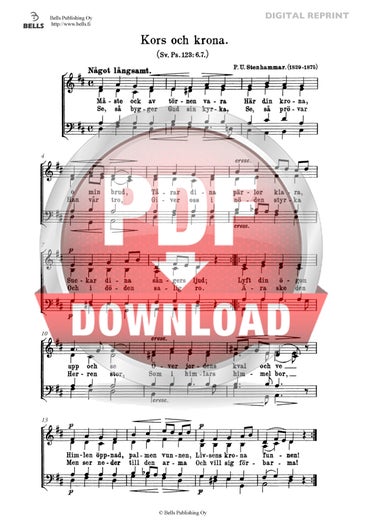 Stenhammar, Per Ulrik: Kors och krona (ch&oelig;ur mixte)