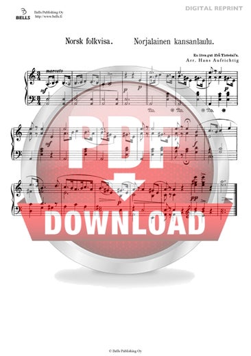 Copy of Trad. (arr. Hans Aufrichtig): Air populaire norv&eacute;gienne (piano)