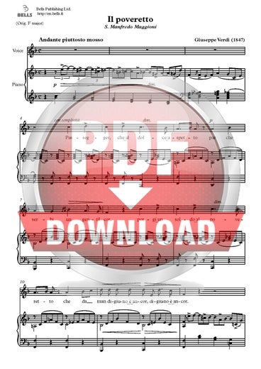 Verdi, Giuseppe: Il poveretto