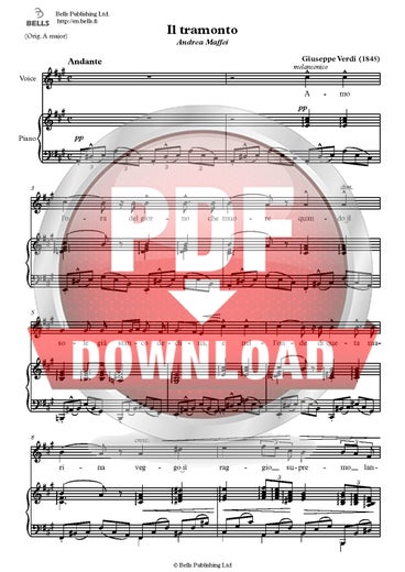 Verdi, Giuseppe: Il tramonto
