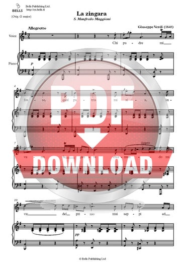 Verdi, Giuseppe: La zingara